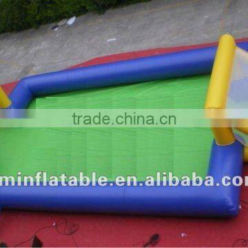 inflatable soap football field