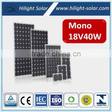 small solar panel 40w, solar panel module, solar pv module