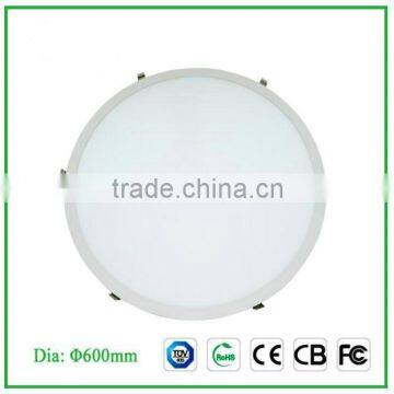 slim high lumen led panel surface mounted ultra-thin round led panel light 600mm