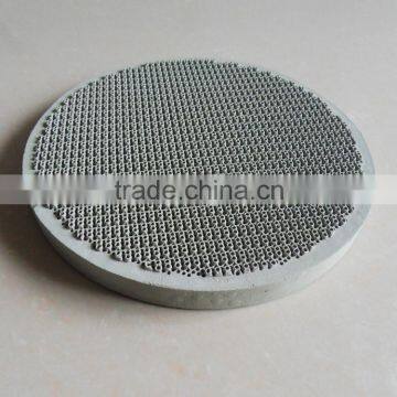 Round gas infrared flameless honeycomb ceramic plate for cooking, cordierite ceramic red plate 160mm dia.