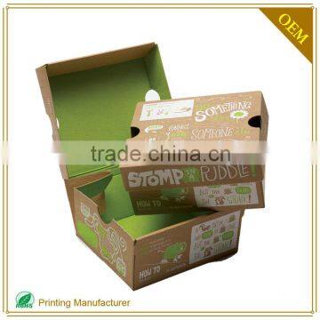 Custom Foldable Shoe Packing Box Labels Manufacturer With Logo Print