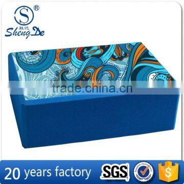 EVA High density packing yoga blocks manufacturer with embossed logo