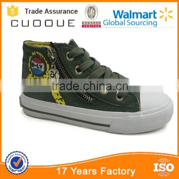 Promotional top quality children shoe wholesale canvas shoes