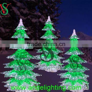 Unique motif christmas tree led light acrylic tree light garden decoration