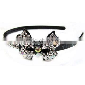 Fashionable Butterfly Rhinestone Plastic Headband FCK-102760280