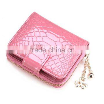 Snake samll zipper wallet short handbag for ladies