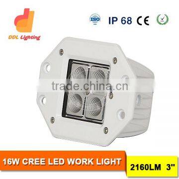 China supplier Auto Parts 12v Worklight 16w Led Work Light Offroad led slim worklight