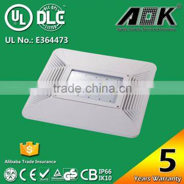 UL DLC IP66 110LM/W 100 watt led canopy light fixtures replace 200W gas station lighting