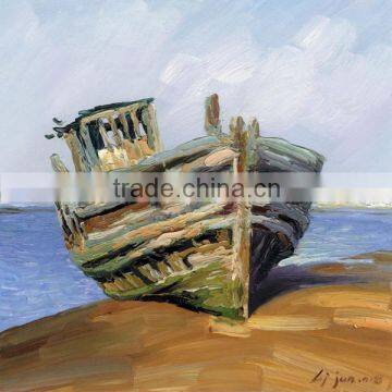 oil painting boat high quality oil painting