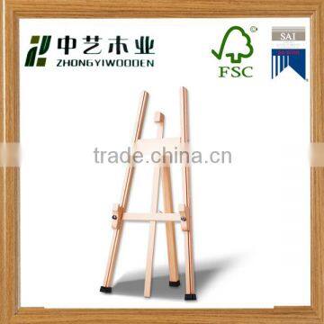 Delicate high quality strong foldable customized artistic drawing portable wooden easel stand