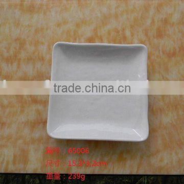 melamine white plate