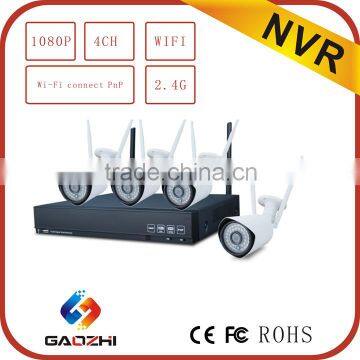 Factory direct sale 4CH 1080p nvr wireless kit