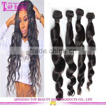 Long Peruvian Loose Wave Hair Weaving Fashion Human Hair Styling