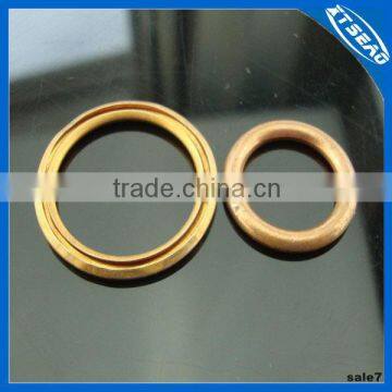 Hollow ring copper gasket for car products