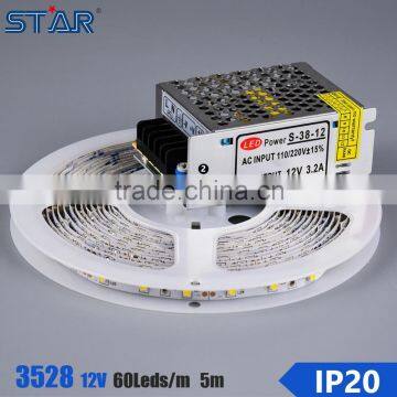 CE RoHS certified DC12V SMD3528 led flexible strip light 60 led/m