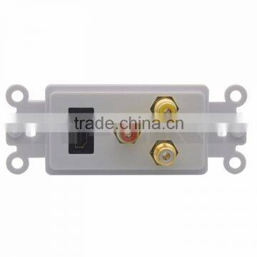 HDMI, 3RCA AV female to female Inner face plate wall plate