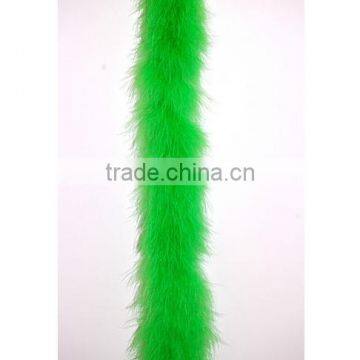 fluffy marabou boa-neon green