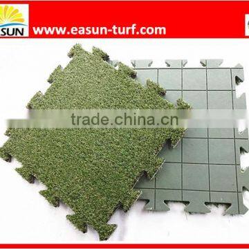 Artificial Grass Interlocking Puzzle Mat For Playground
