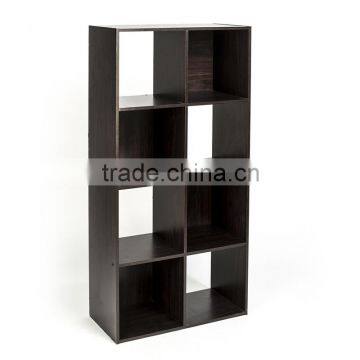 black modern style melamine MDF PB simple modern bookshelf