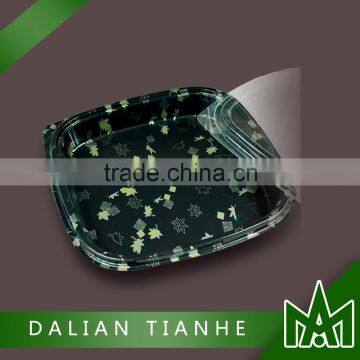 High quality disposable black plastic plates