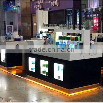 2014 new style hot high quantity luxury cosmetic display furniture design