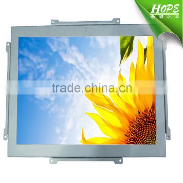 metal casing 4:3 white color 14inch lcd open frame monitor