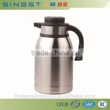 2015 Useful LFGB Plastic Handle, Colorful Stainless Steel Body Vaccum Jug 1.0L 1.5L 2.0L