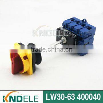 change over switch with red rotary handle cam switch doorlock switch LW30-63 400040