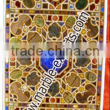 Blue Lapis New Deigns Marble Pietre Dure Dinning Table top Handcrafted Table Tops