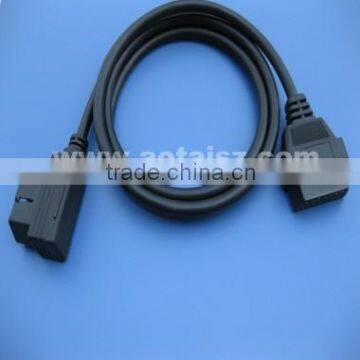 J1962 OBD right angle male to female cable OBDII cable