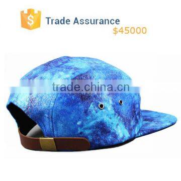 Custon Design Fashion 5 Panel Hat Shimmer 5 Panel Cap Hat Snapback Hat Galaxy Nebula photo-4