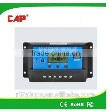 10a 20a 12v 24v manual solar charge controller with lcd display
