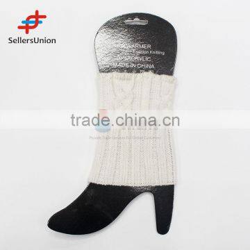 2017 No.1 Yiwu export commission agent Popular Knitting Leg Warmers for Keeping Warm