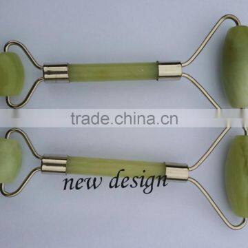 new stainless steel jade roller ,beauty skin massager, jade facial massage roller,