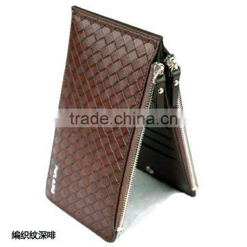 Man Popular Designs Hot in Your Side Woven Wallet With Zipper and Mutiple Pockets photo-3