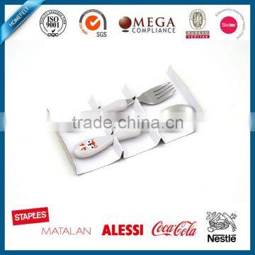 white handle cutlery set for baby