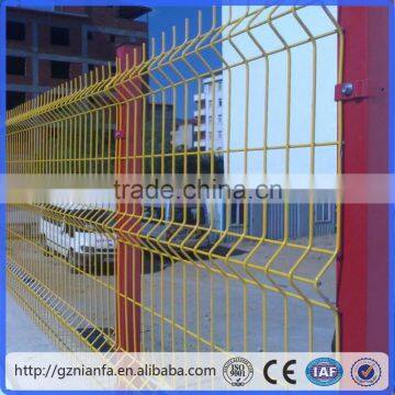 3D panel pvc coated wire mesh fence/galvanized sheet metal fence panel(Guangzhou Factory)