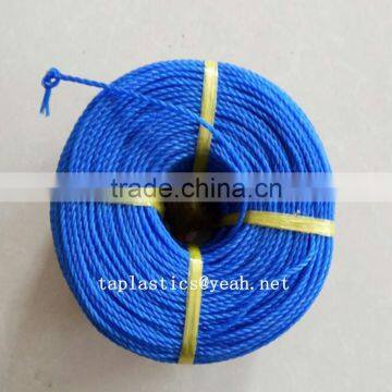 Virgin 100% polypropylene twisted 3 strands 2mm nylon rope