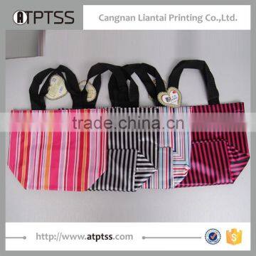 Cheap Customize Popular PVC Satin Printed Tote Bag photo-4