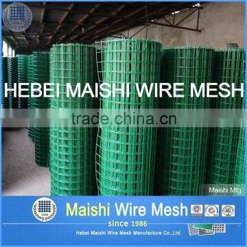 Green color pvc coated welded mesh