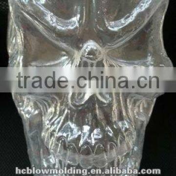 Customized blow mold processing plastic Skull head,skull head decoration
