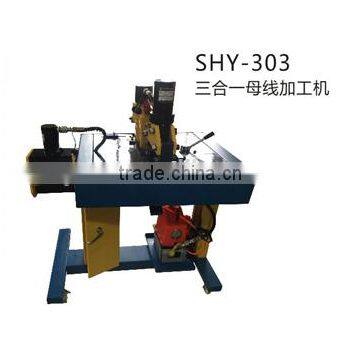 SHY-303 Multi Function Hydraulic Bus bar Processor Machine for Cutting,Punching and Bending
