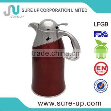 New Style High Quality Luxury Arabic Antique Metal Brass Copper Turkish Thermos Vacuum Coffee Pot Set Inner Glass photo-3