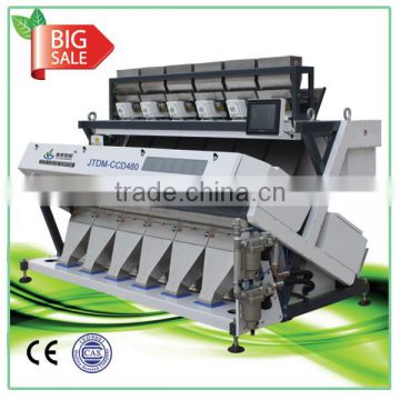 6*80 Channels China Leading High-end CCD rice color sorter with Perfect Hardware System architecture of ARM+FPGA