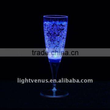 light up drinks cup dispaly drinking glass with LED inside colored plastic cup