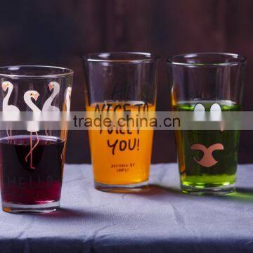 16oz Clear Glass Tea Cups Glass Juice Cup photo-4