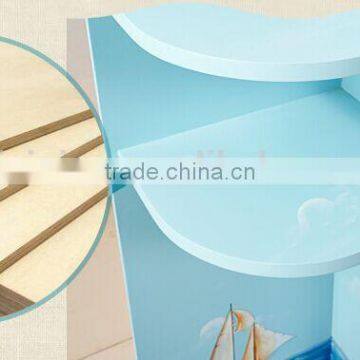 Mediterranean Style Wine Cabinet, Sailing Boat Handpainting Wine Cupboard, Solid Wood Single Door Show Cabinet (BF01-X1148) photo-5