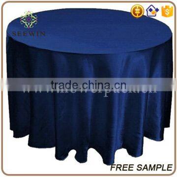 Plain Polyester Round Table Cloth for Home/wedding photo-3