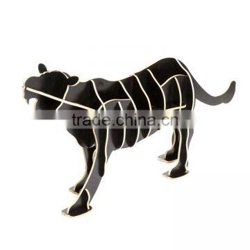 Puzzle Wood Craft Leopard Table Book Shelves Creative Animal Furniture photo-5