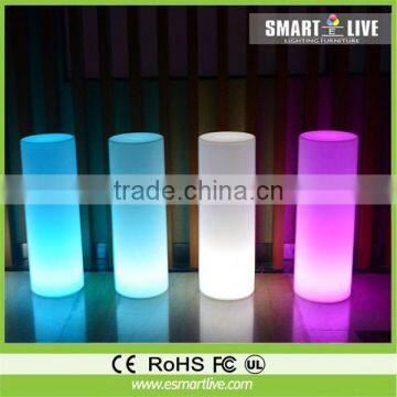 led light bar Good quality Customized Cylindrical Flameless idea based rechargeable Led Light 7 colour flashing lights